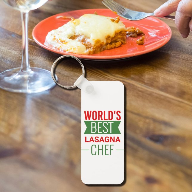 World's Best Lasagne  Chef   Key Ring (Creator Uploaded)