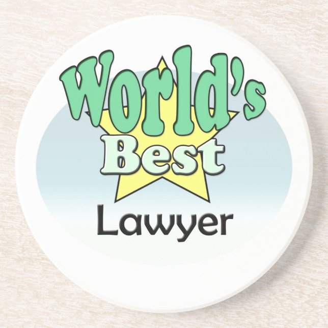 World's best Lawyer Coaster (Front)
