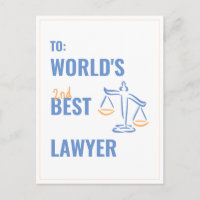 World's best Lawyer. Colleague gift idea. Attorney