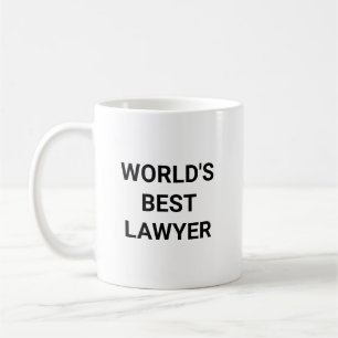 Worlds Best Lawyer Funny Career Coworker Gift Coffee Mug