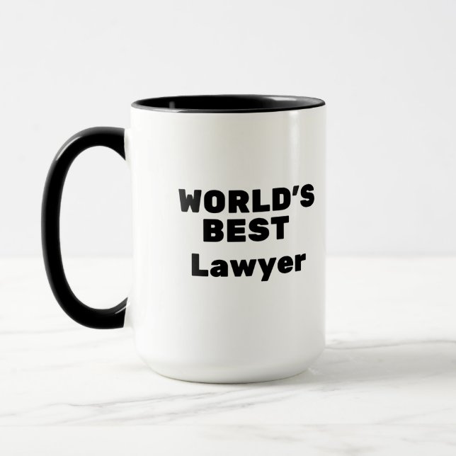 World's Best Lawyer Mug (Left)