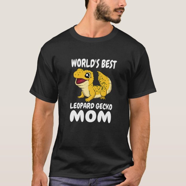 World's Best Leopard Gecko Mum Women Girl Pet Liza T-Shirt (Front)