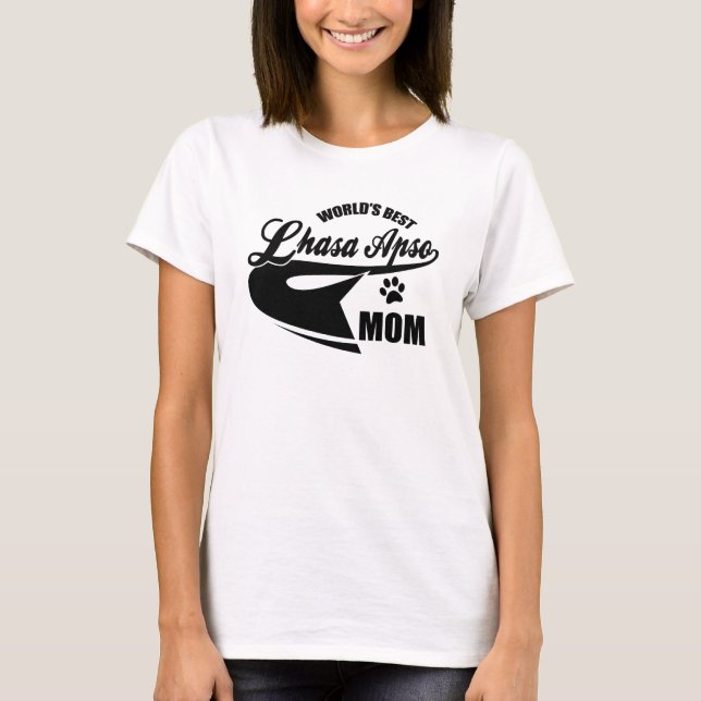 World's Best Lhasa Apso Mum T-Shirt (Front)