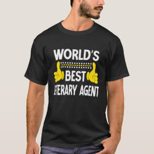 World's Best Literary Agent Job Title Literary Age T-Shirt