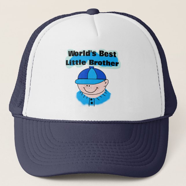 World's Best Little Brother Tshirts and Gifts Trucker Hat (Front)