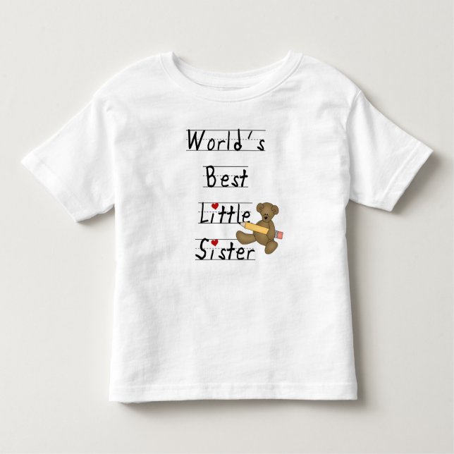 World's Best Little Sister Toddler T-Shirt (Front)