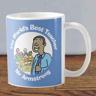World's Best Male Teacher Coffee Mug