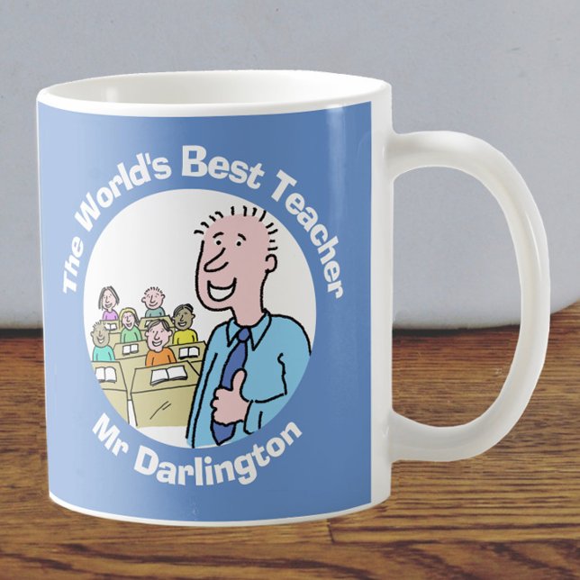 World's Best Male Teacher Coffee Mug (Creator Uploaded)