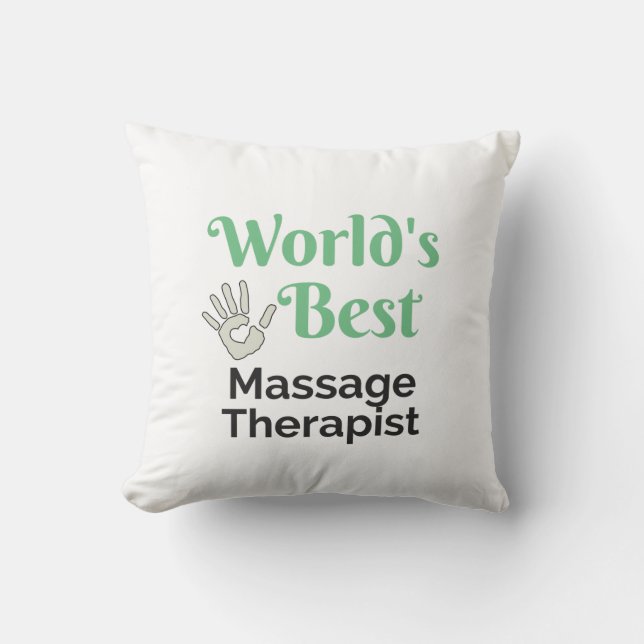 World's Best massage therapist Cushion (Front)
