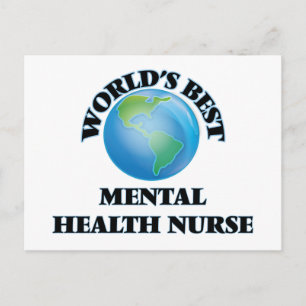 World's Best Mental Health Nurse Postcard