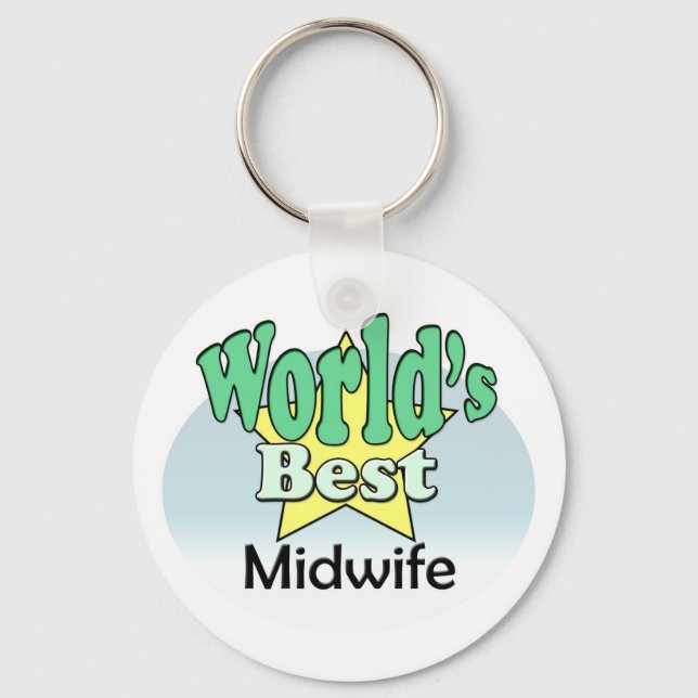 World's Best Midwife Key Ring (Front)