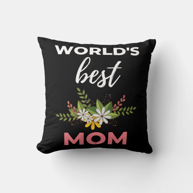 World's Best Mom Cushion (Front)