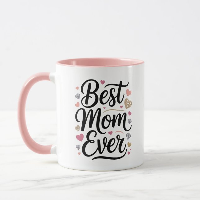World's Best Mom Diamonds Mug (Left)