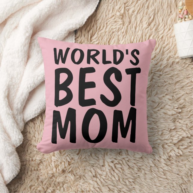 WORLD'S BEST MOM PINK PILLOW (Blanket)