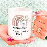 World's best mother in law ever mother's day gift  coffee mug<br><div class="desc">World's best mother in law ever mother's day gift Coffee Mug, this can be a perfect gift for mother's day mother's birthday,  auntie,  besties personalised,  by adding your favourite person</div>