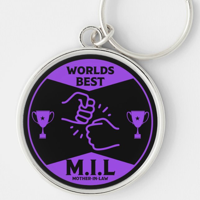 Worlds Best Mother-In-Law Key Ring (Front)