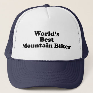 World's Best Mountain Biker Trucker Hat