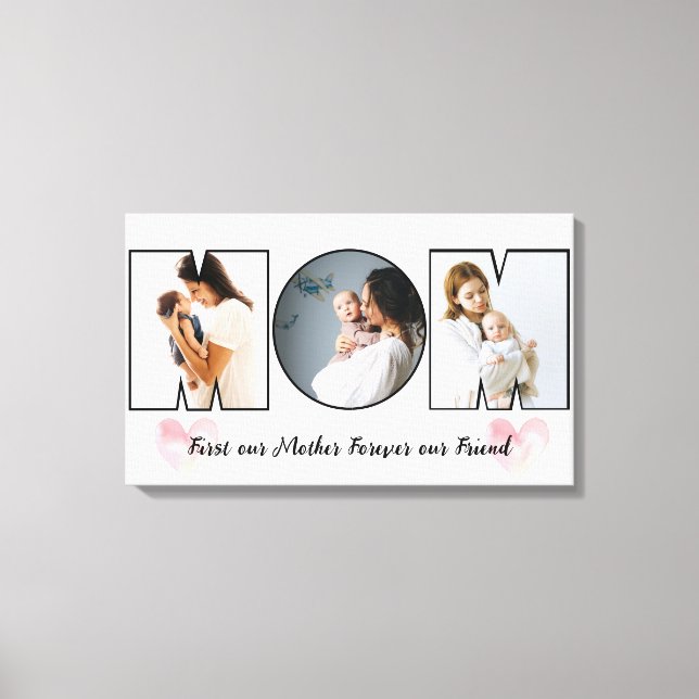 world's best mum best mum ever canvas print (Front)