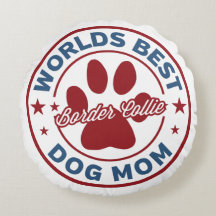 Worlds Best Mum Border Collie Paw Print