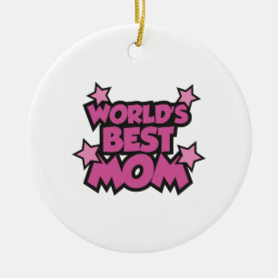 World's Best Mum Ceramic Tree Decoration