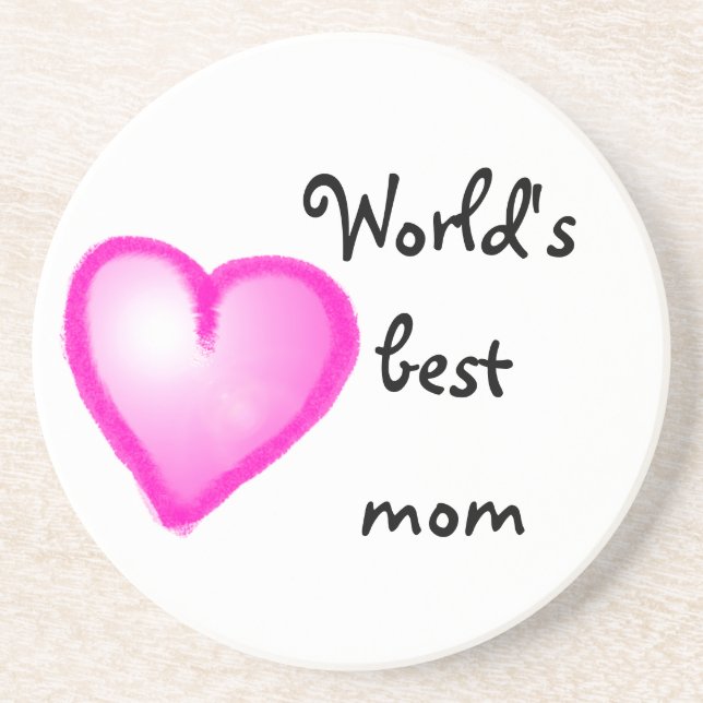 World's best mum coaster (Front)