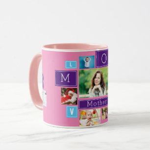 World's Best Mum Custom Photo Collage Coffee Mug