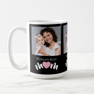 Worlds Best Mum Cute Heart Elegant Practical Coffee Mug
