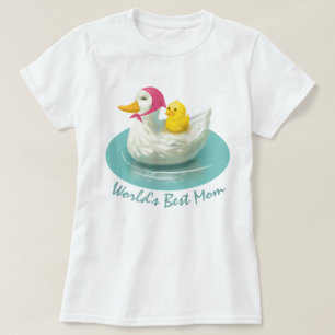 World's Best Mum - Duck Mum and Baby T-Shirt