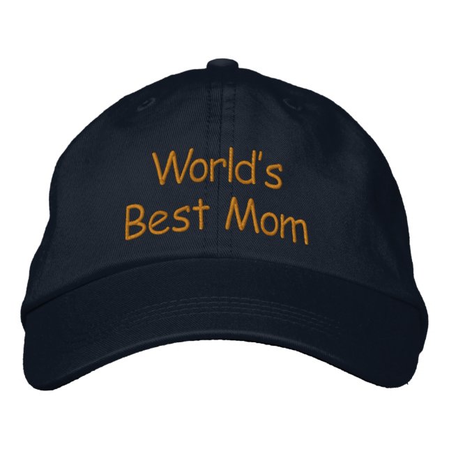 World's Best Mum Embroidered Hat (Front)
