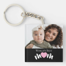 World's Best Mum Heart Photo Script Custom