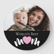 World's Best Mum Heart Photo Script Custom