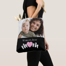 World's Best Mum Heart Photo Script Custom