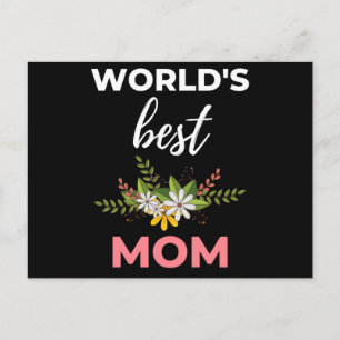 World's Best Mum Holiday Postcard