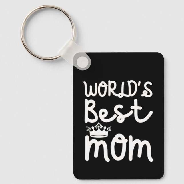 World's Best Mum Key Ring (Front)