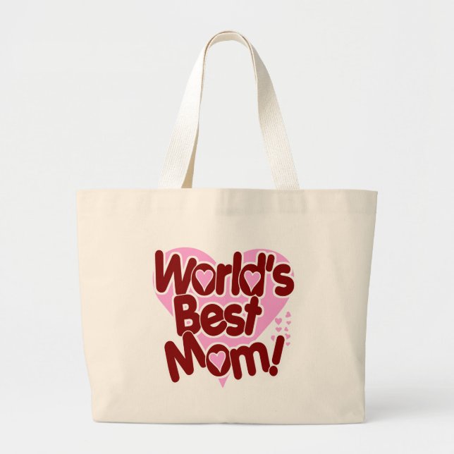 World's BEST Mum! Large Tote Bag (Front)