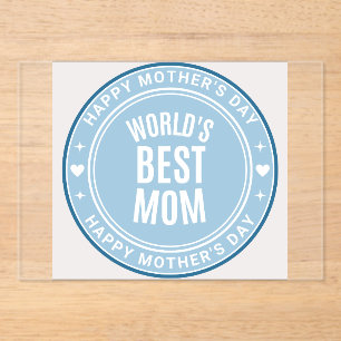 World's Best Mum Mother's Day BlAcrylic Invitation