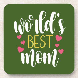 World's Best Mum Mother's Day Coaster