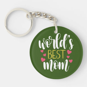 World's Best Mum Mother's Day   Keychain