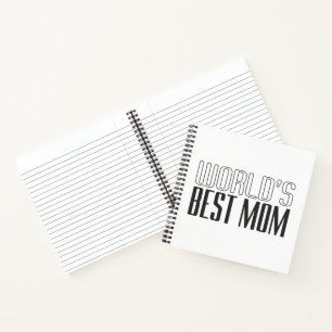 World's Best Mum Mother's Day   Notebook