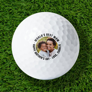 World's Best Mum Mother's Day Photo Golf Balls