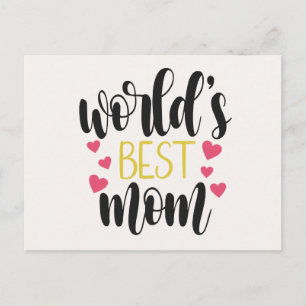 World's Best Mum Mother's Day Postcard