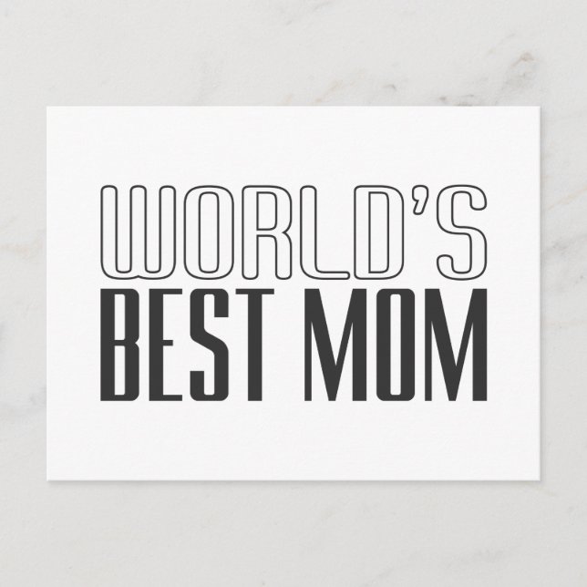 World's Best Mum Mother's Day | Postcard (Front)