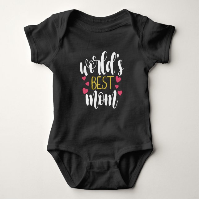 World's Best Mum Mother's Day | T-Shirt Baby Bodysuit (Front)