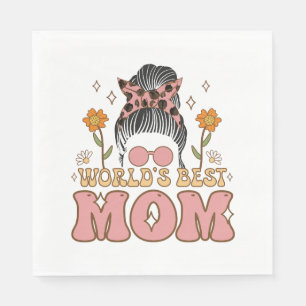 World's Best Mum Napkin