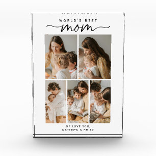World's Best Mum Photo Collage Script Photo Block