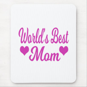 World's Best Mum Pink Mouse Pad