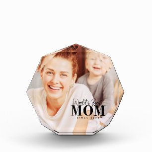 World's Best Mum Since 20XX Modern Photo Block