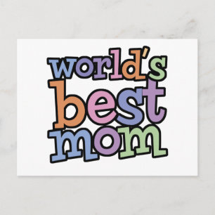 Worlds Best Mum T-Shirts & Gifts Postcard