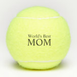 World's Best Mum Tennis Balls<br><div class="desc">Show how much you love your mum with this meaningful gift. This design features a heartfelt sentiment and custom typography.</div>