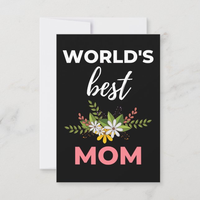 World's Best Mum Thank You Card (Front)